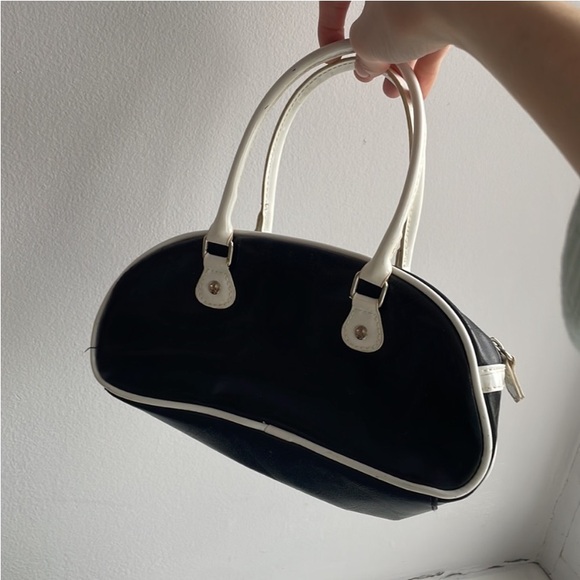 Black leather handbag - Picture 4 of 4